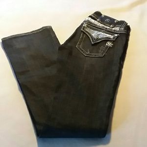 Miss me black/grey denim jeans
